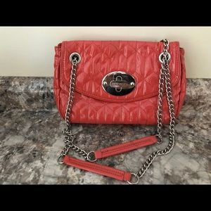 Orange quilted Nine West purse
